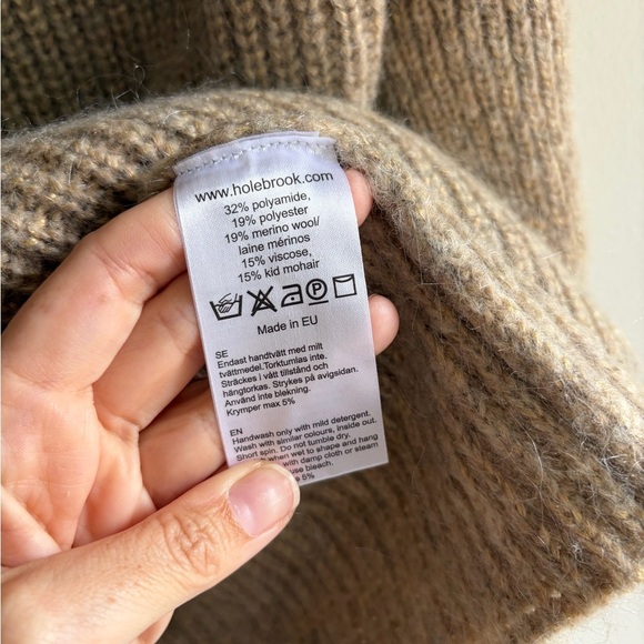 HOLEBROOK Tove Rollneck Sweater Sand Size Medium - Picture 7 of 10
